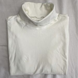 NWOT Uniqlo brushed cotton turtle neck long sleeve t shirt